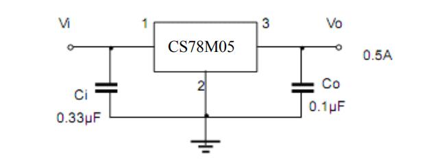 78m05三端稳压管典型应用电路图